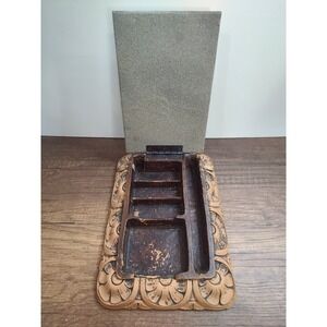 Syroco Wood Box Cigar Trinket Vanity Dresser Cigarette Storage Tobacianna S11